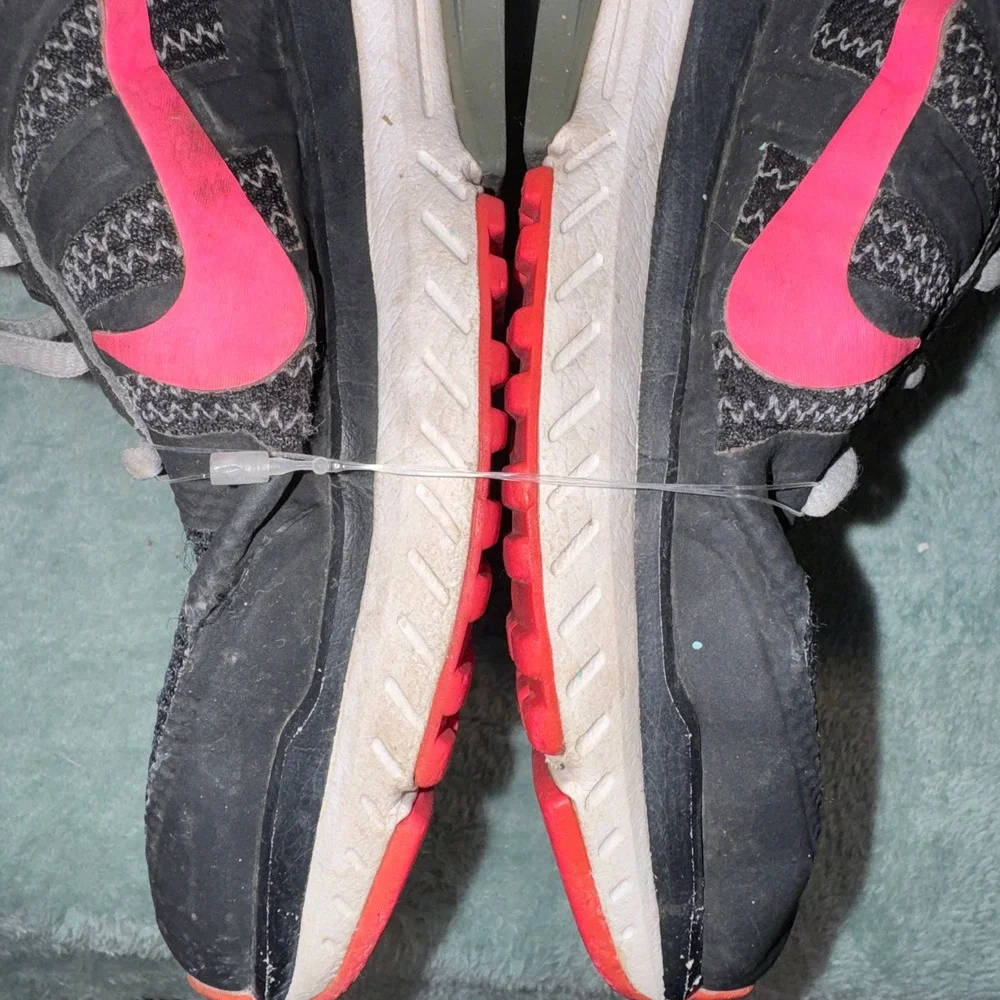 Nike Womens Dart XII Running Shoes 9 Black Pink Breathable Mesh 831535-006
